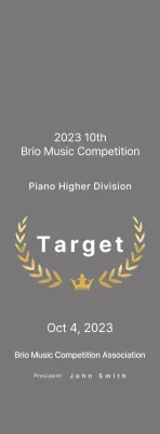 Gray Simple Music Listing