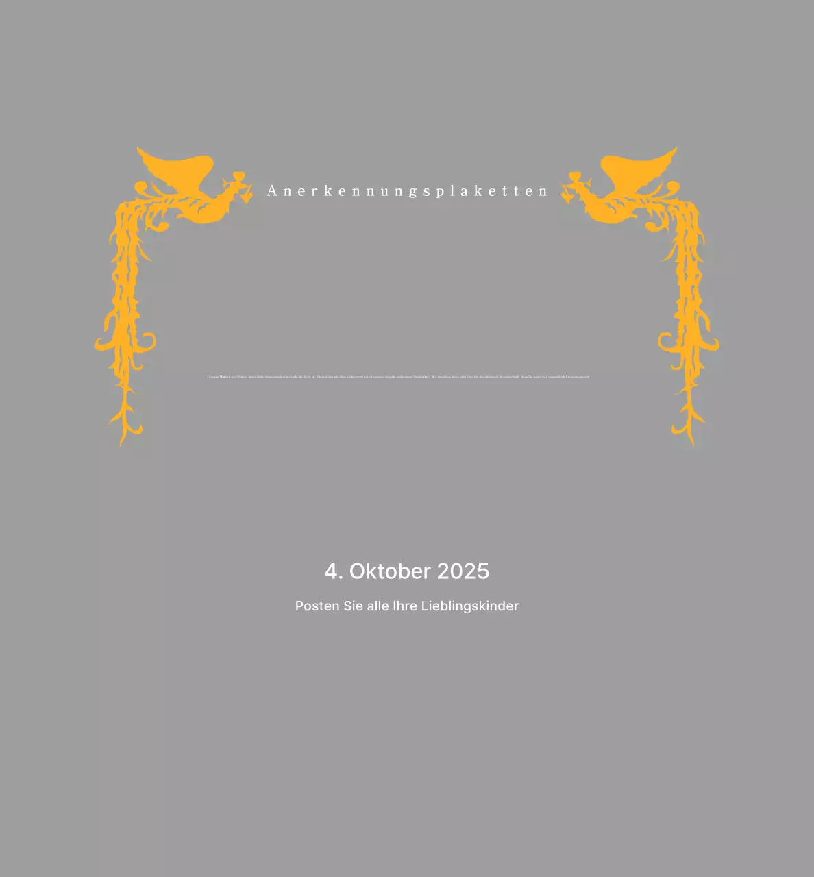 Klassische Golfturnier-Trophäe mit buntem Phönix-Dekor