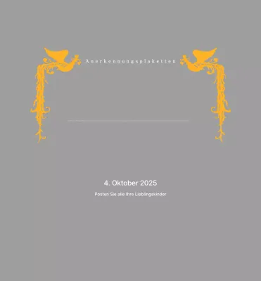 Klassische Golfturnier-Trophäe mit buntem Phönix-Dekor