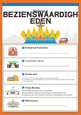 oranje moderne monumenten gids