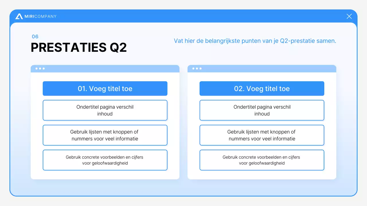 Blauwe moderne rapporten analyseren