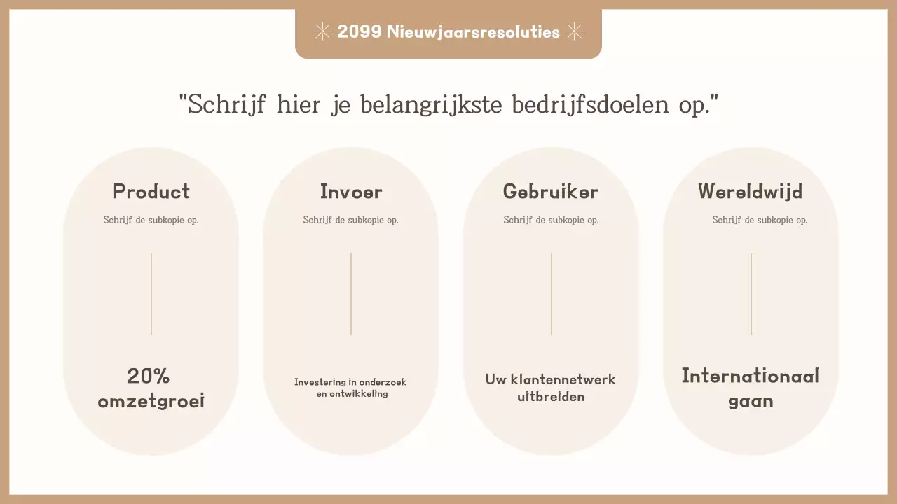 Beige eenvoudige uitnodiging voor eindejaarsfeest