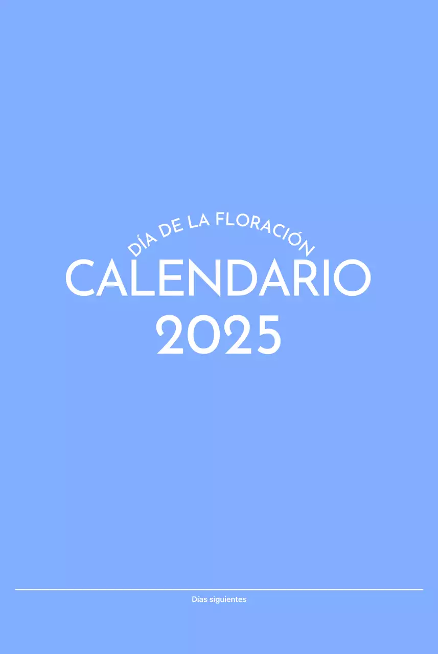 Calendario fotográfico de seguimiento de objetivos con un toque de azul