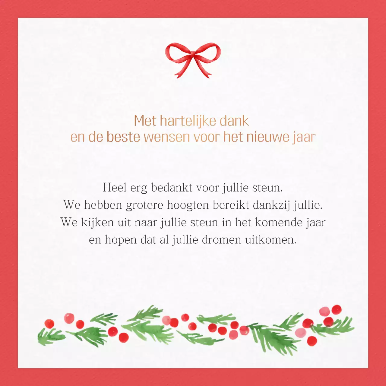 Rode Schattige Vakantiekaart