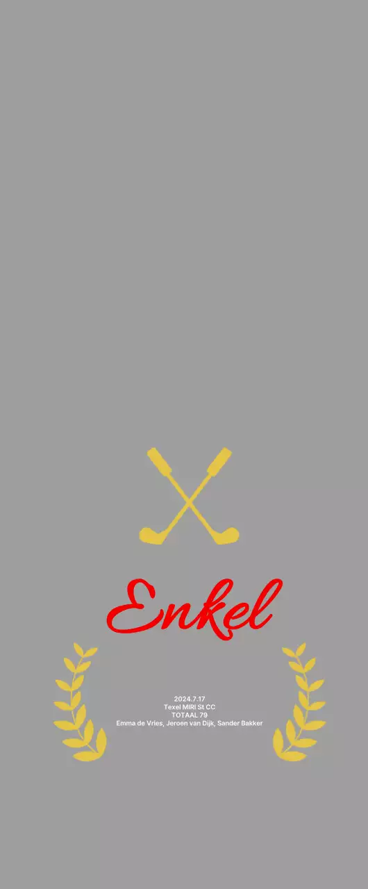 Eenvoudige Golf Plaquette