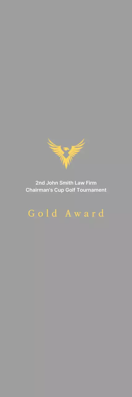 Plakat turnamen golf yang rapi dengan gambar elang