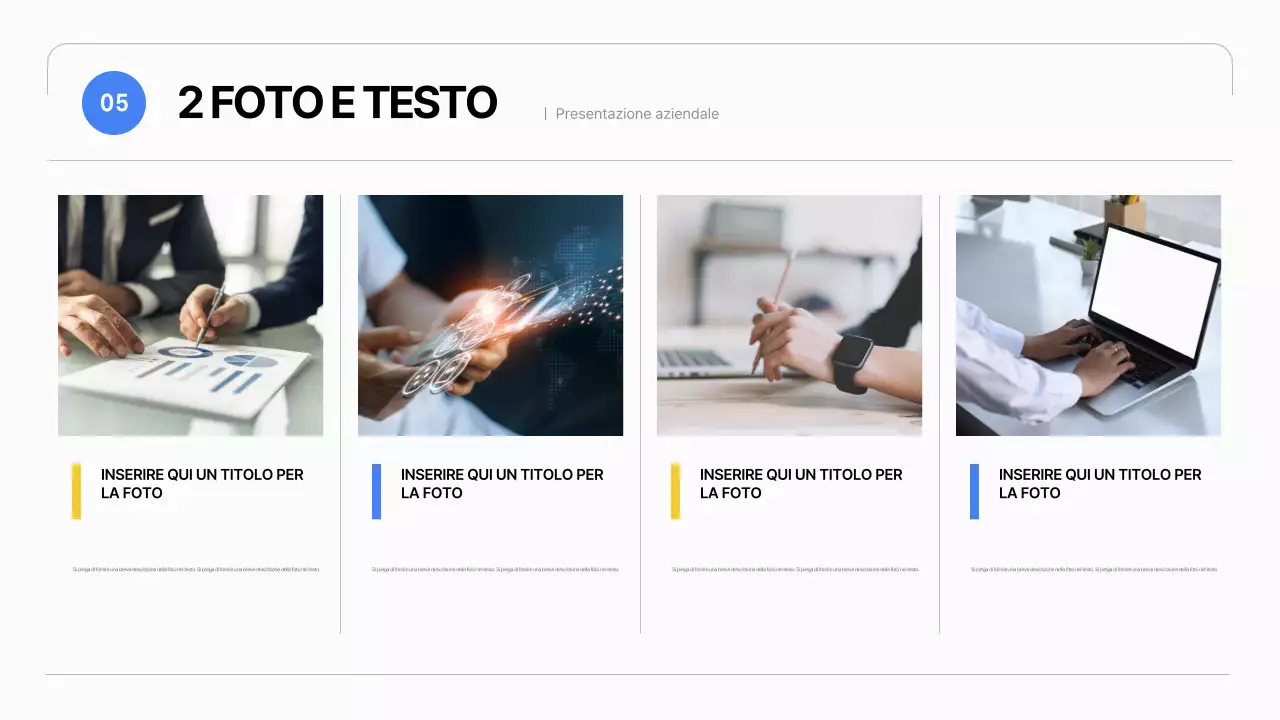 Un semplice business plan in bianco