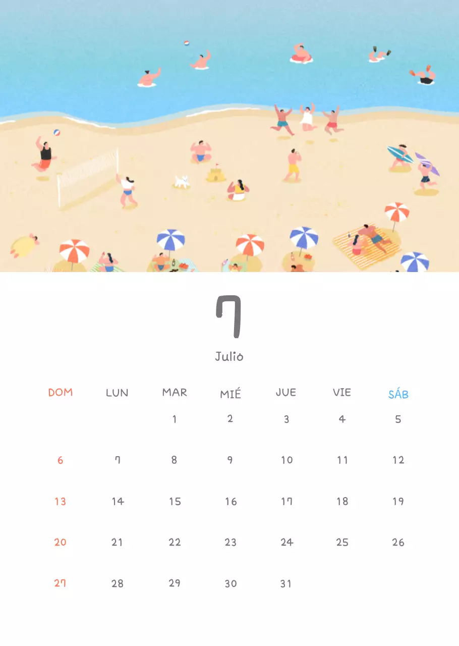 Simpáticos calendarios con adorables ilustraciones