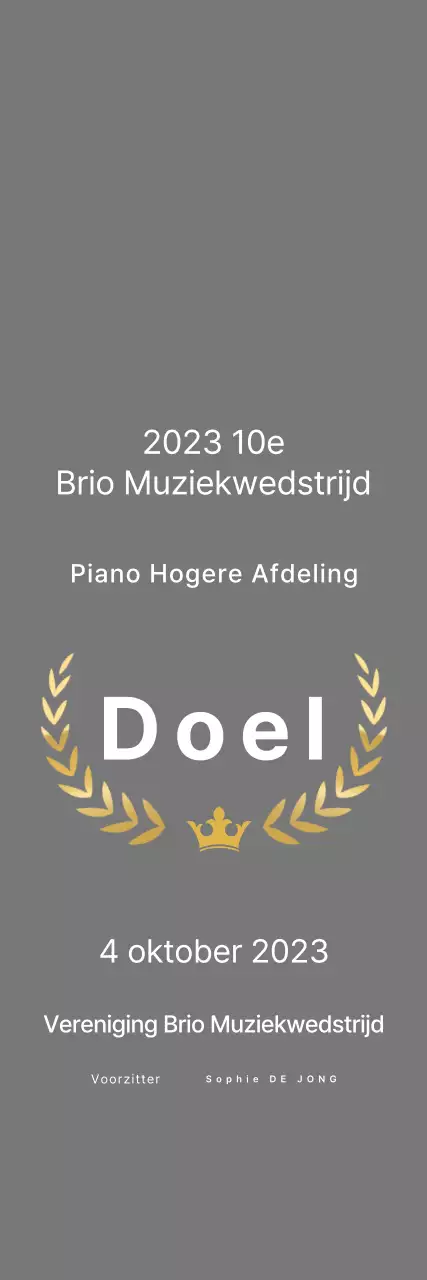 Nette Muziekwedstrijd Advertenties