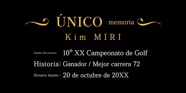 Placa Gold Classic Golf