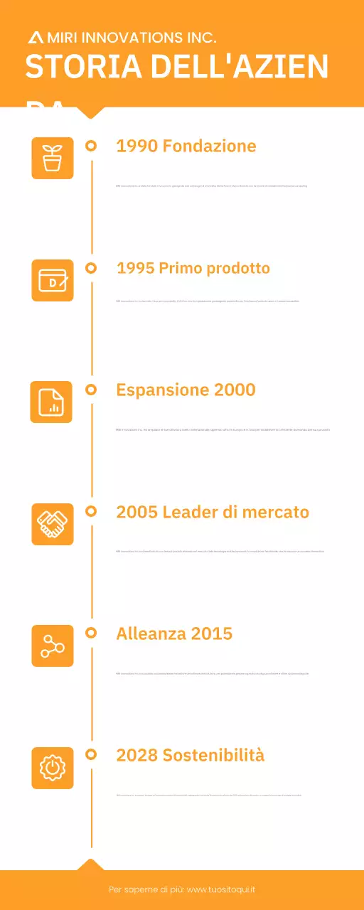 riferimento storico aziendale moderno arancione