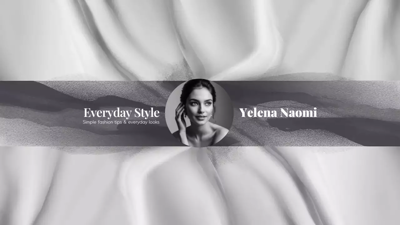 Grey Simple Fashion Guide YouTube Thumbnail