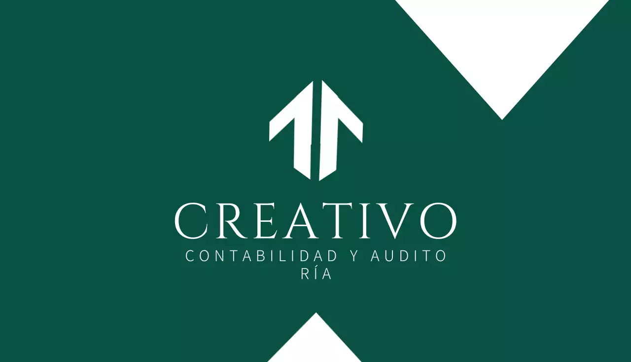 tarjeta de visita minimalista verde