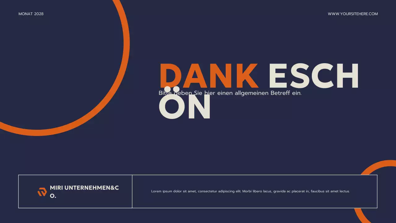 navy modern business presentation