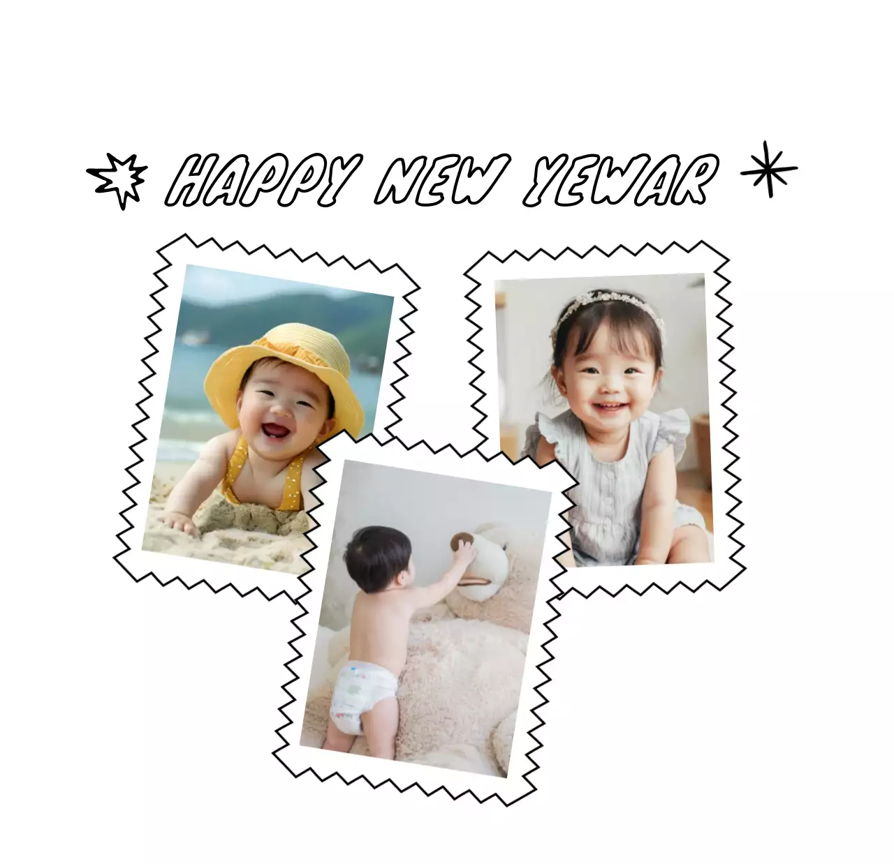 Kalender Tahun Baru berwarna putih yang nyaman