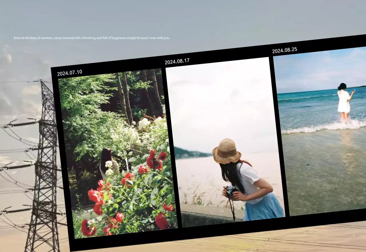 Kalender foto kenangan vintage dengan bingkai foto