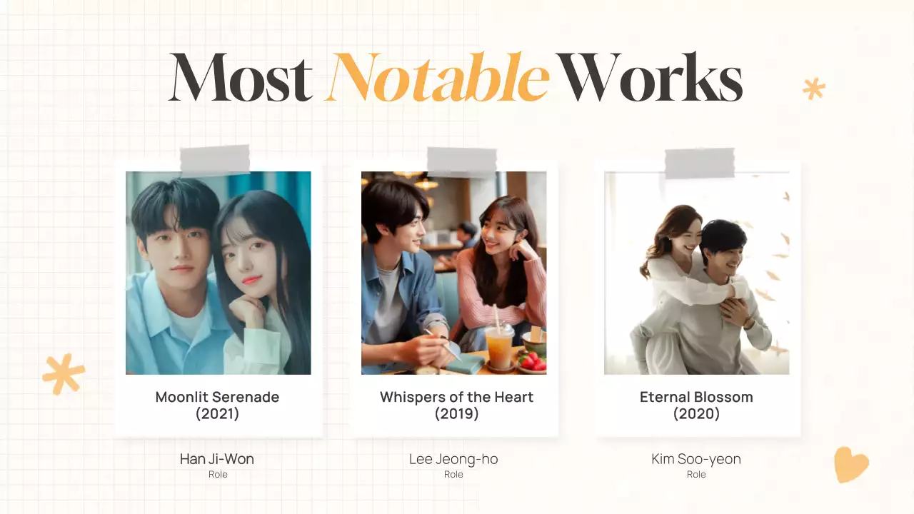 Beige Modern K-Drama Pitch Presentation