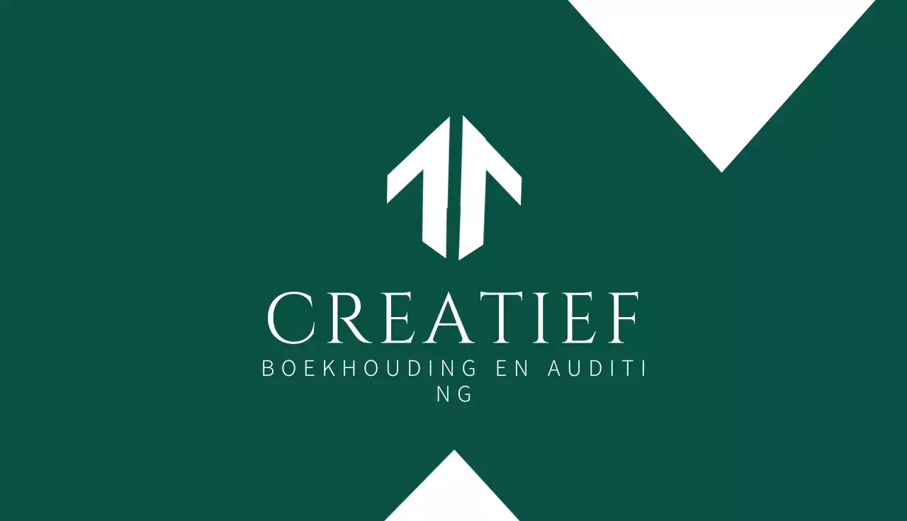 groen minimalistisch visitekaartje