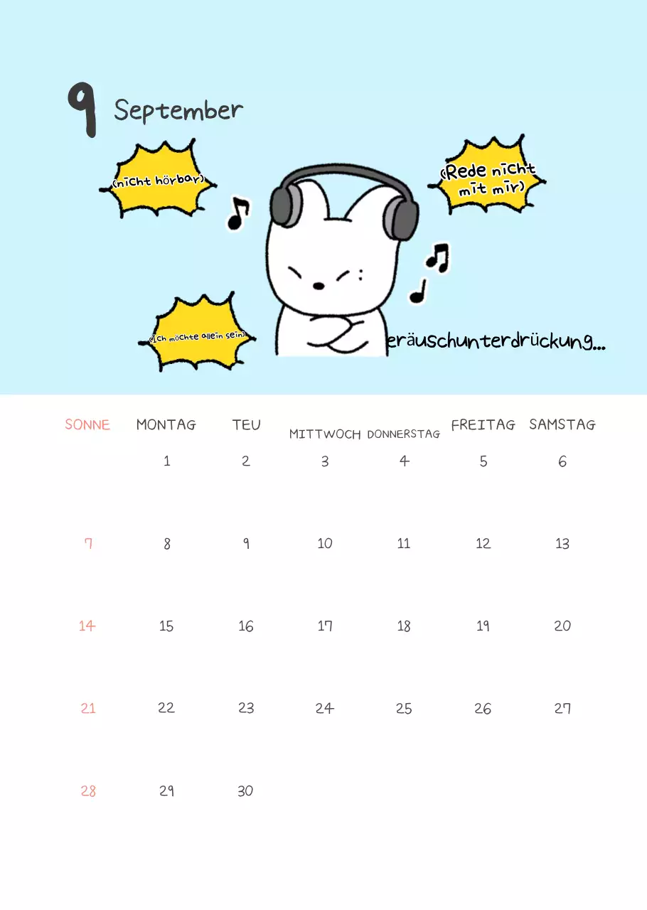 Gelber einfacher Büroangestellter Quetschkalender