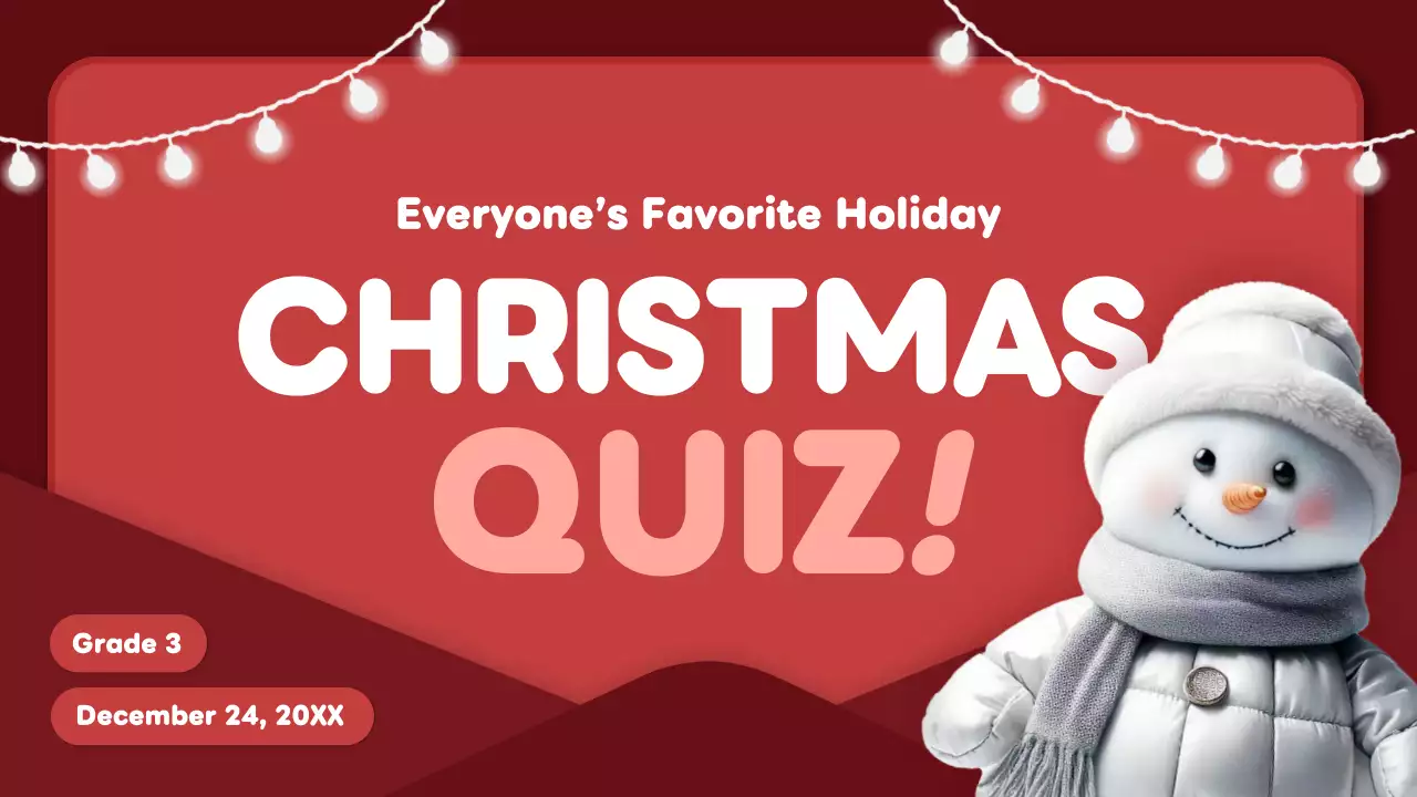 Red Festive Christmas Presentation