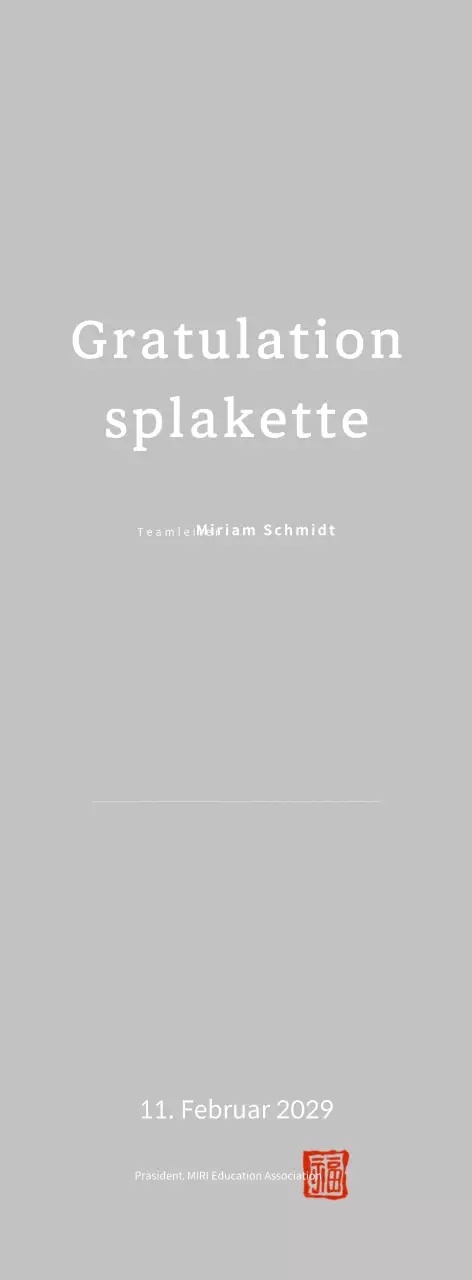 Feierliche Beförderung von White Simple