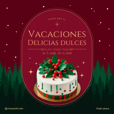 granate elegante promoción de vacaciones