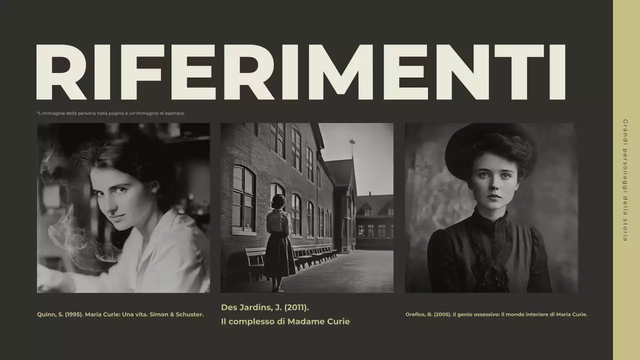 presentazione della storia classica grigia