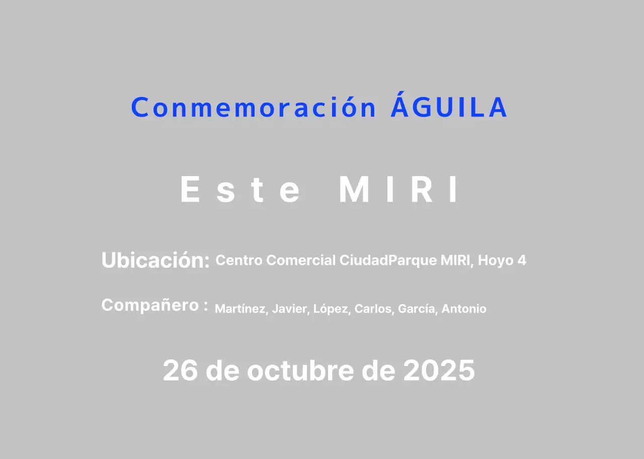 Golf Básico Azul Conmemorativo