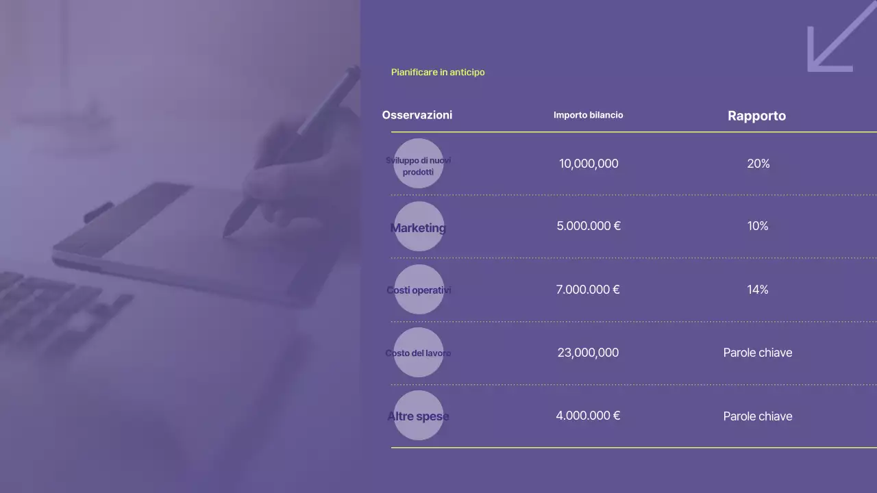Pianificazione di un piano aziendale Bora Modern
