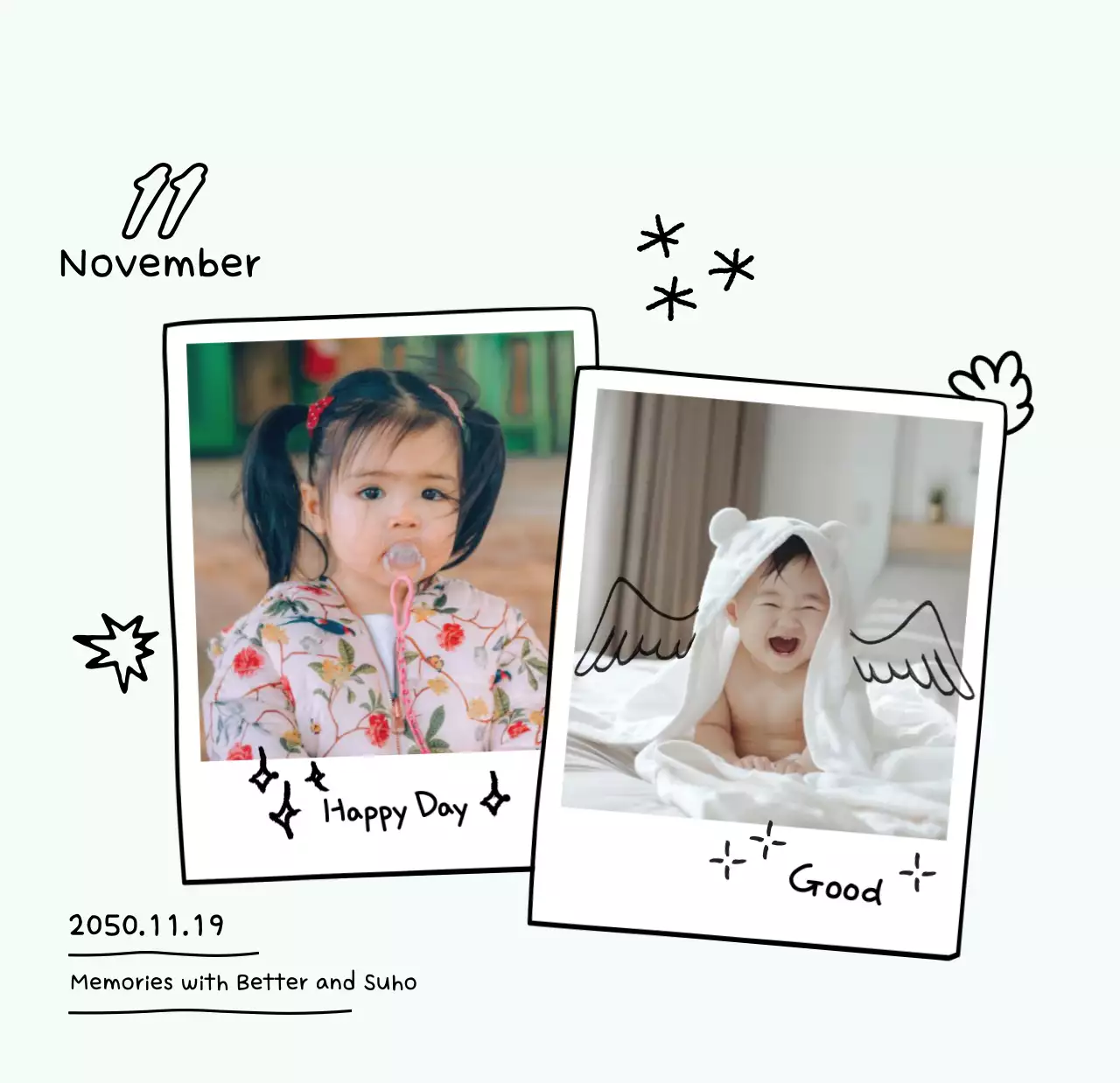 Kalender Tahun Baru berwarna putih yang nyaman