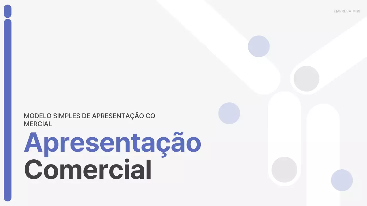 Um plano de negócios simples em azul e cinzento