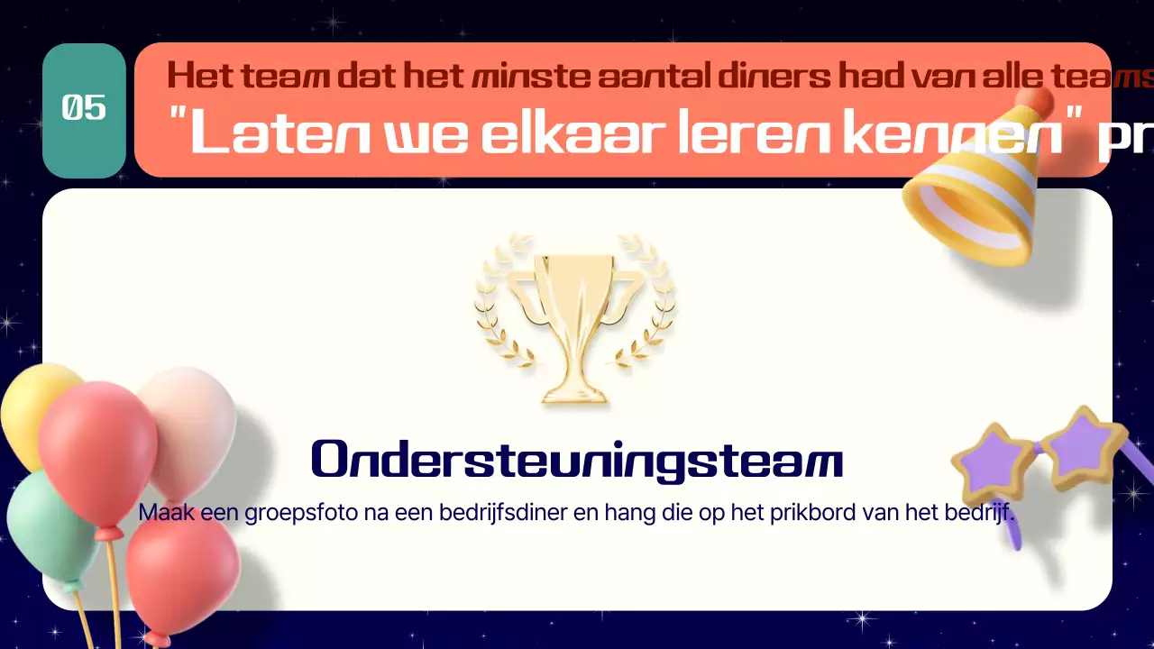 Navy Modern eindejaarsprijzenceremonie