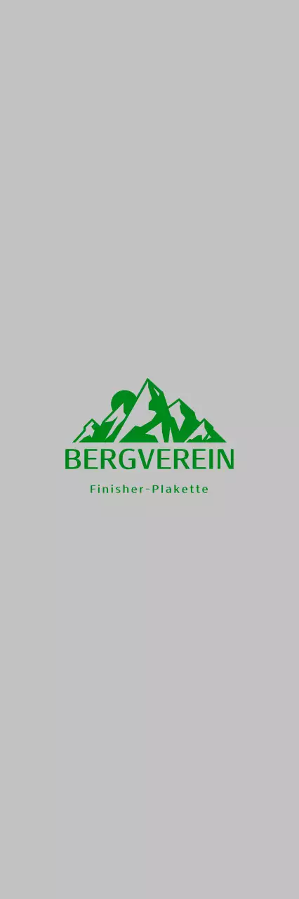 Grüne einfache Bergsteigerplakette