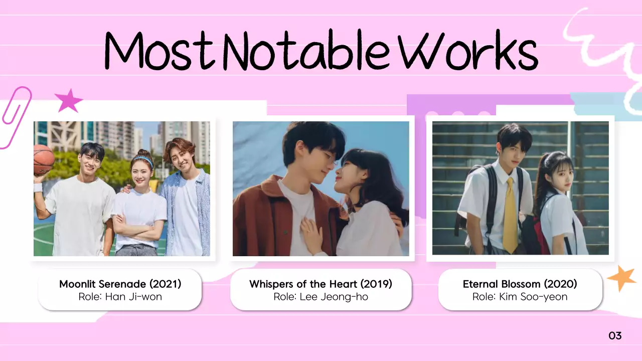 Pink Trendy K-Drama Pitch Presentation