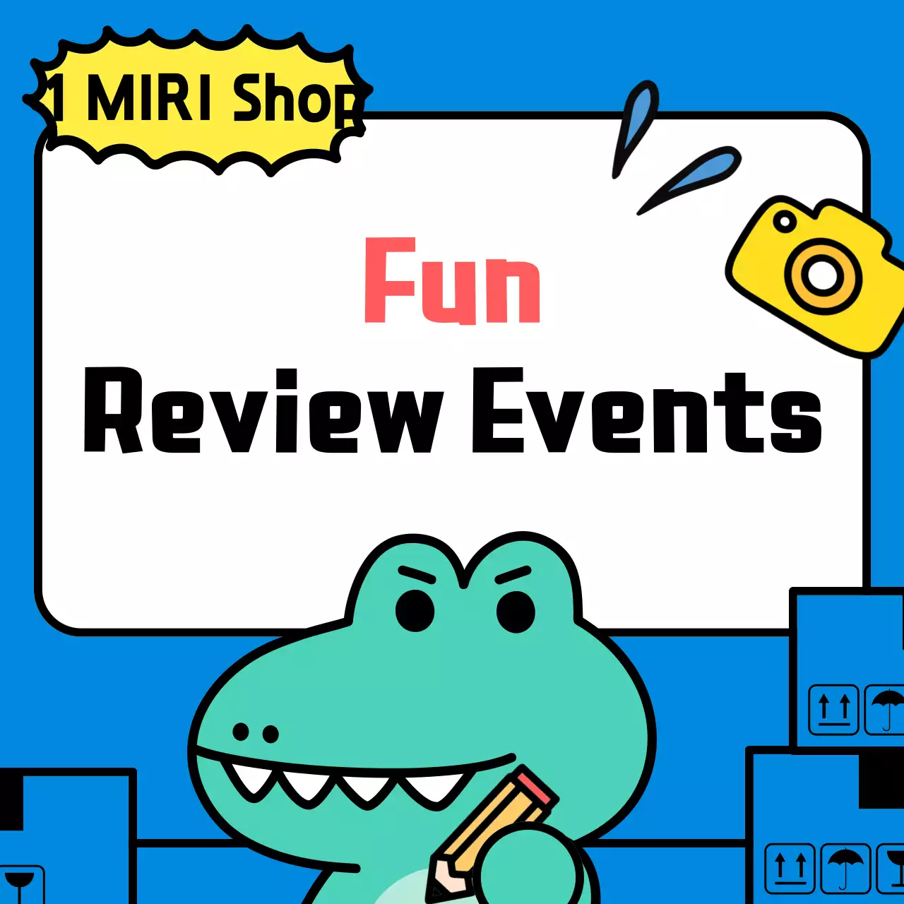 Ulasan Komik Biru Promosi Instagram Carousel