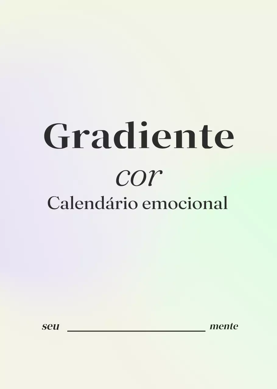 Desenho de calendário minimalista em gradiente