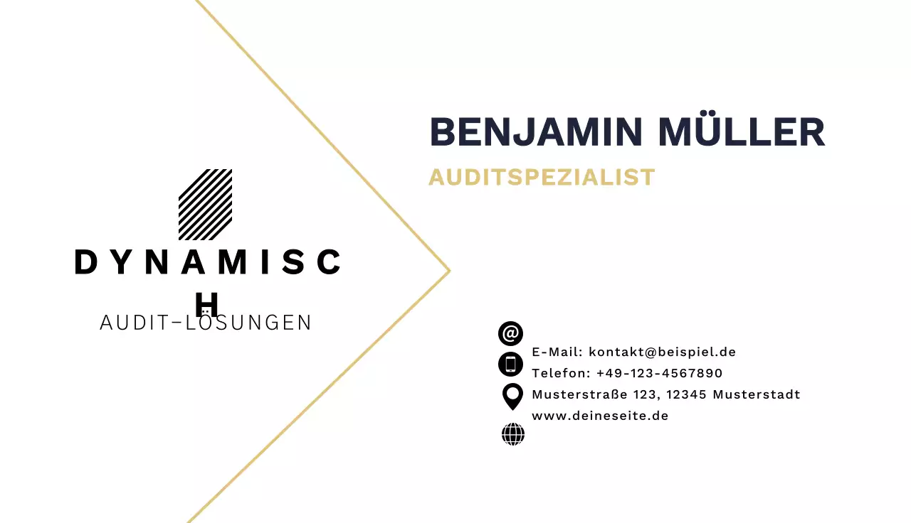 weiße moderne Visitenkarte