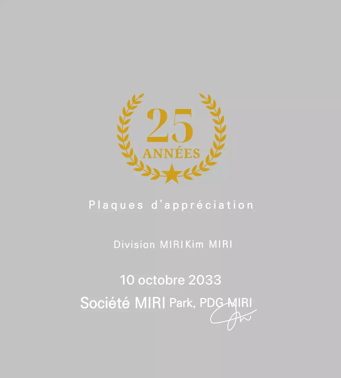 Plaque commémorative simple