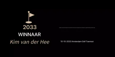 Zwart Klassiek Golf