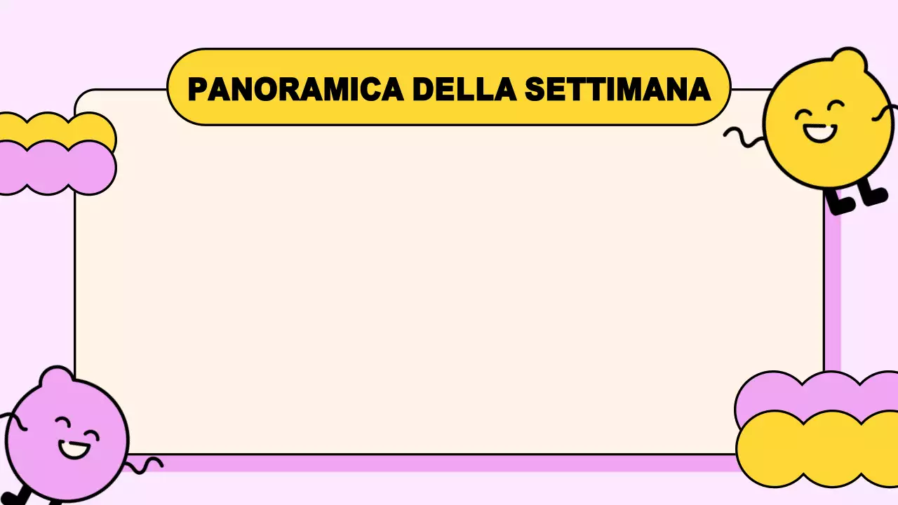 Rosa, giallo, giocoso Presentazione dell'agenda di classe