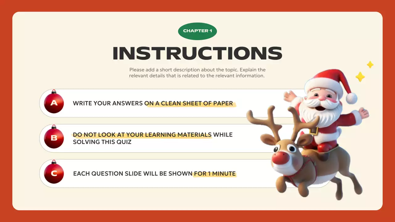 Red Festive Christmas Presentation