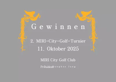 Klassische Golfturnier-Trophäe mit buntem Phönix-Dekor