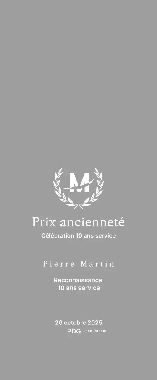 Belle plaque d'inscription avec des lauriers