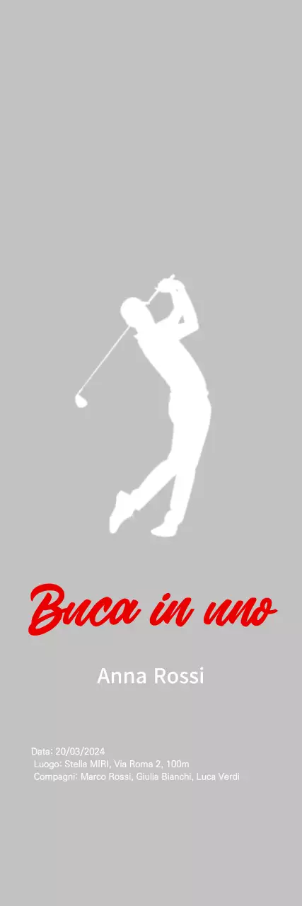 Celebrare il golf semplice