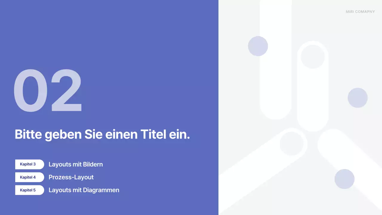 Ein einfacher Geschäftsplan in Blau und Grau