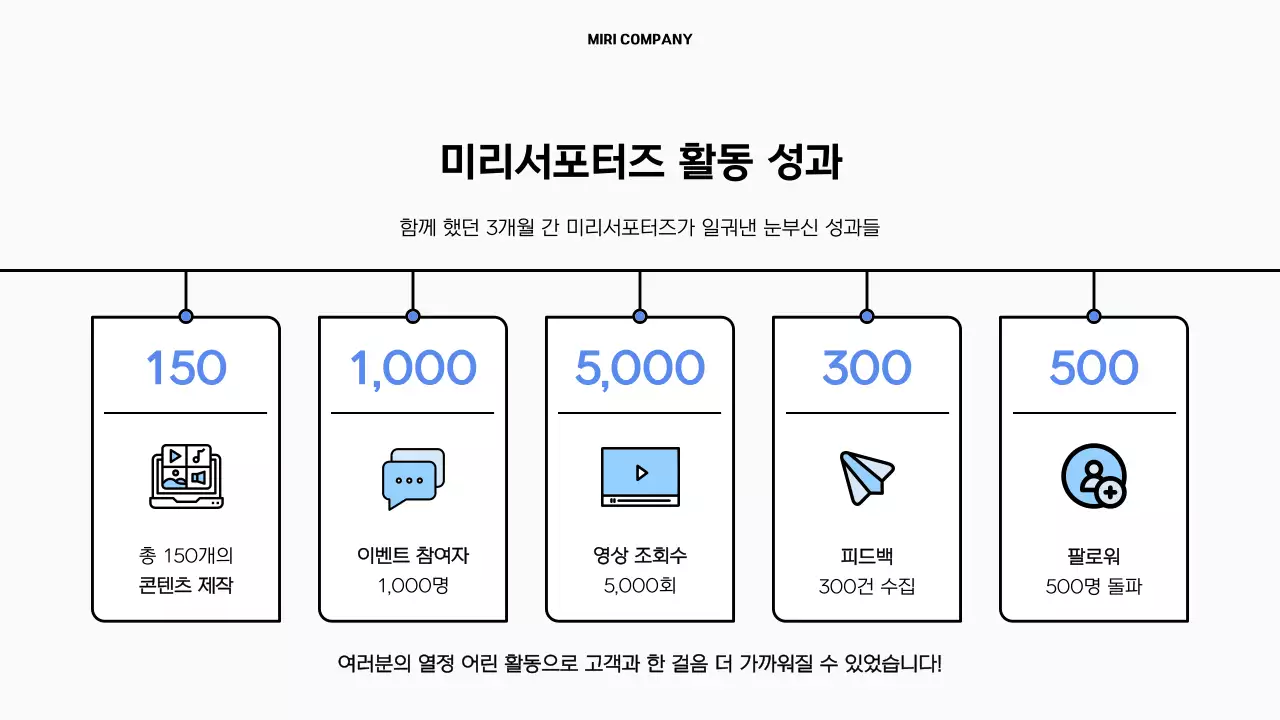 파랑 심플 행사 안내