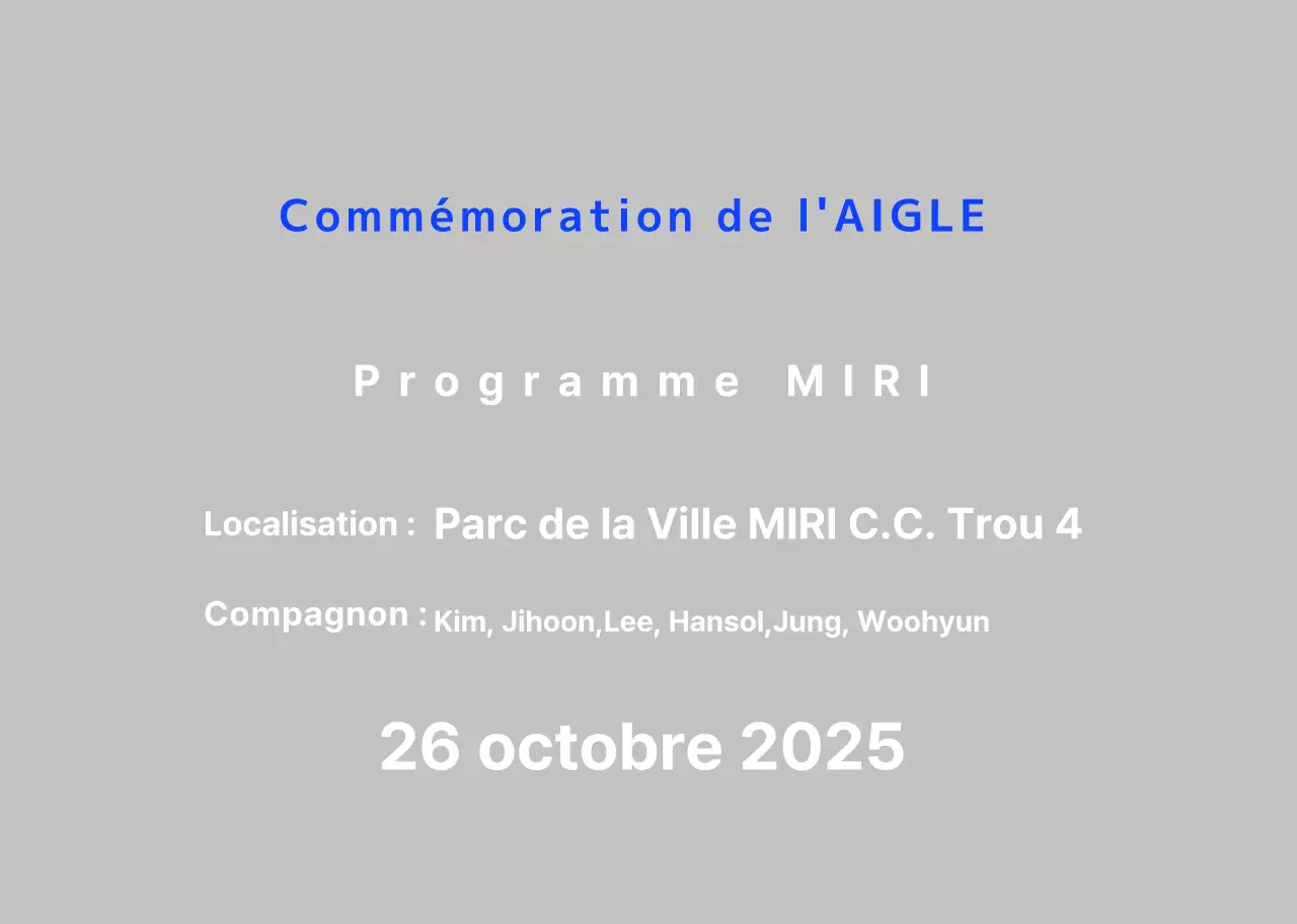 Commémoratif Blue Basic Golf