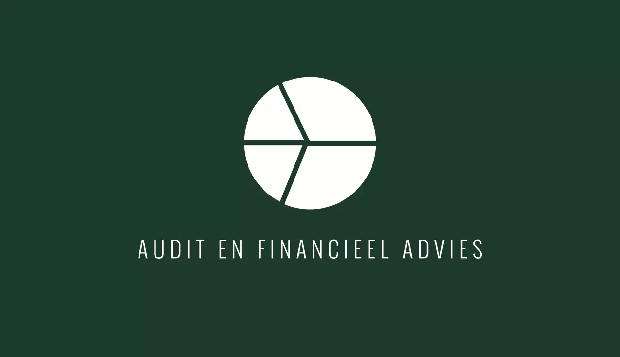 groen minimalistisch visitekaartje