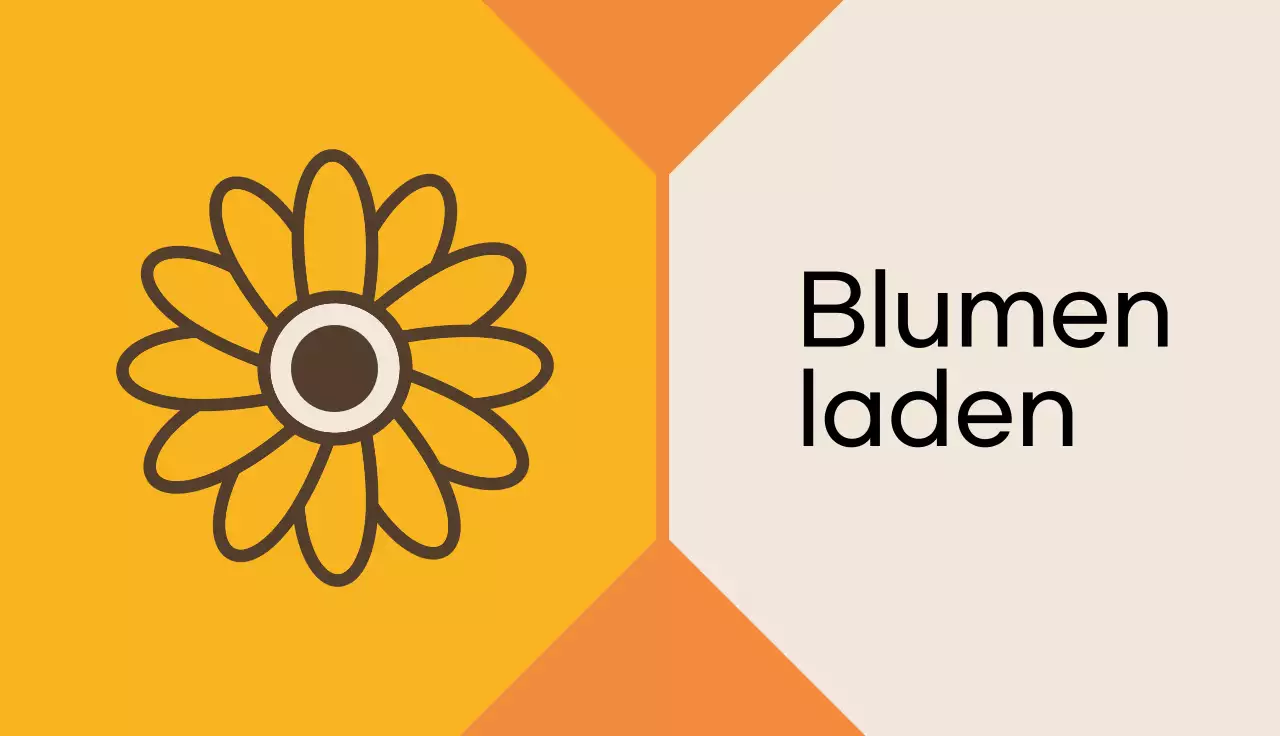 orange einfache Blumenanzeige