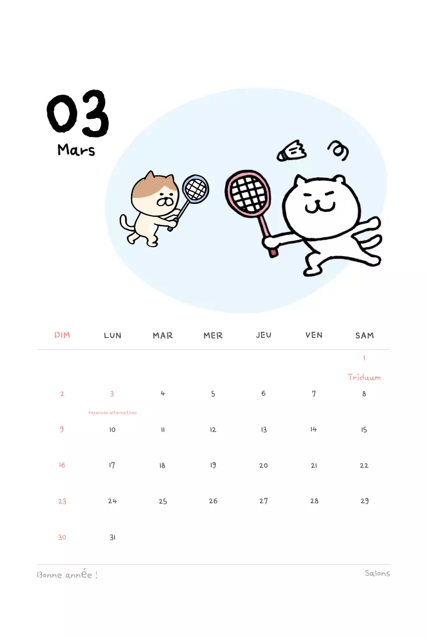 Calendrier journalier en ivoire